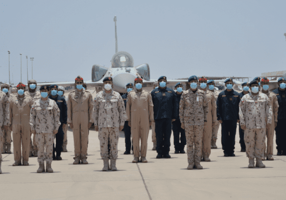 Senior commanders of the UAE armed forces in Saudi Arabia