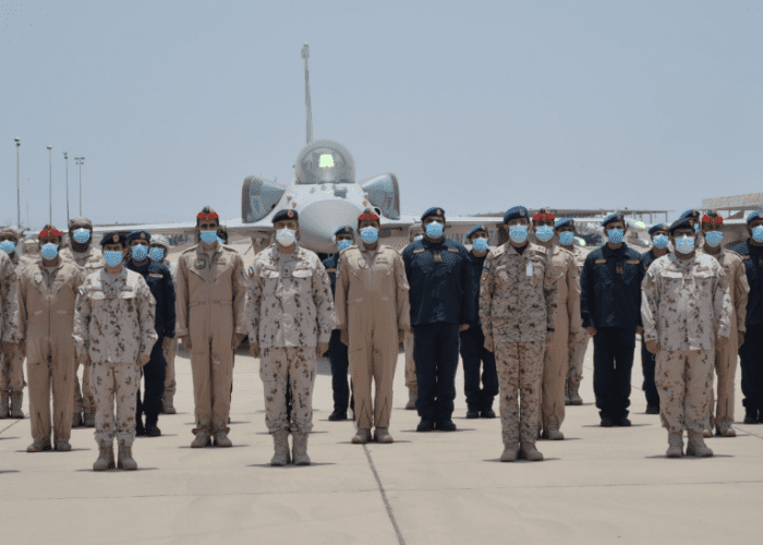 Senior commanders of the UAE armed forces in Saudi Arabia
