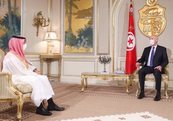Saudi Foreign Affairs Minister visits Tunis, meets President Kais Saied