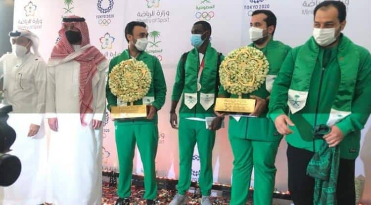 Saudi delegation arrives back from Tokyo Olympics 2020
