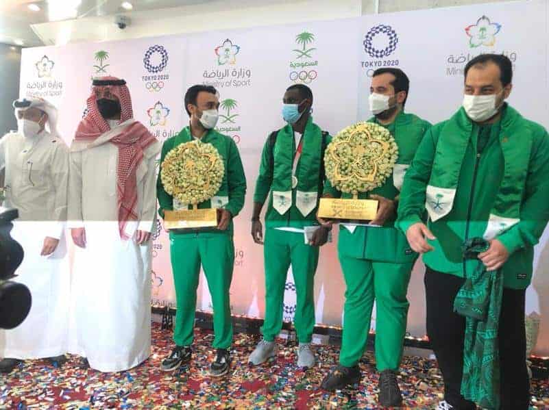 Saudi delegation arrives back from Tokyo Olympics 2020