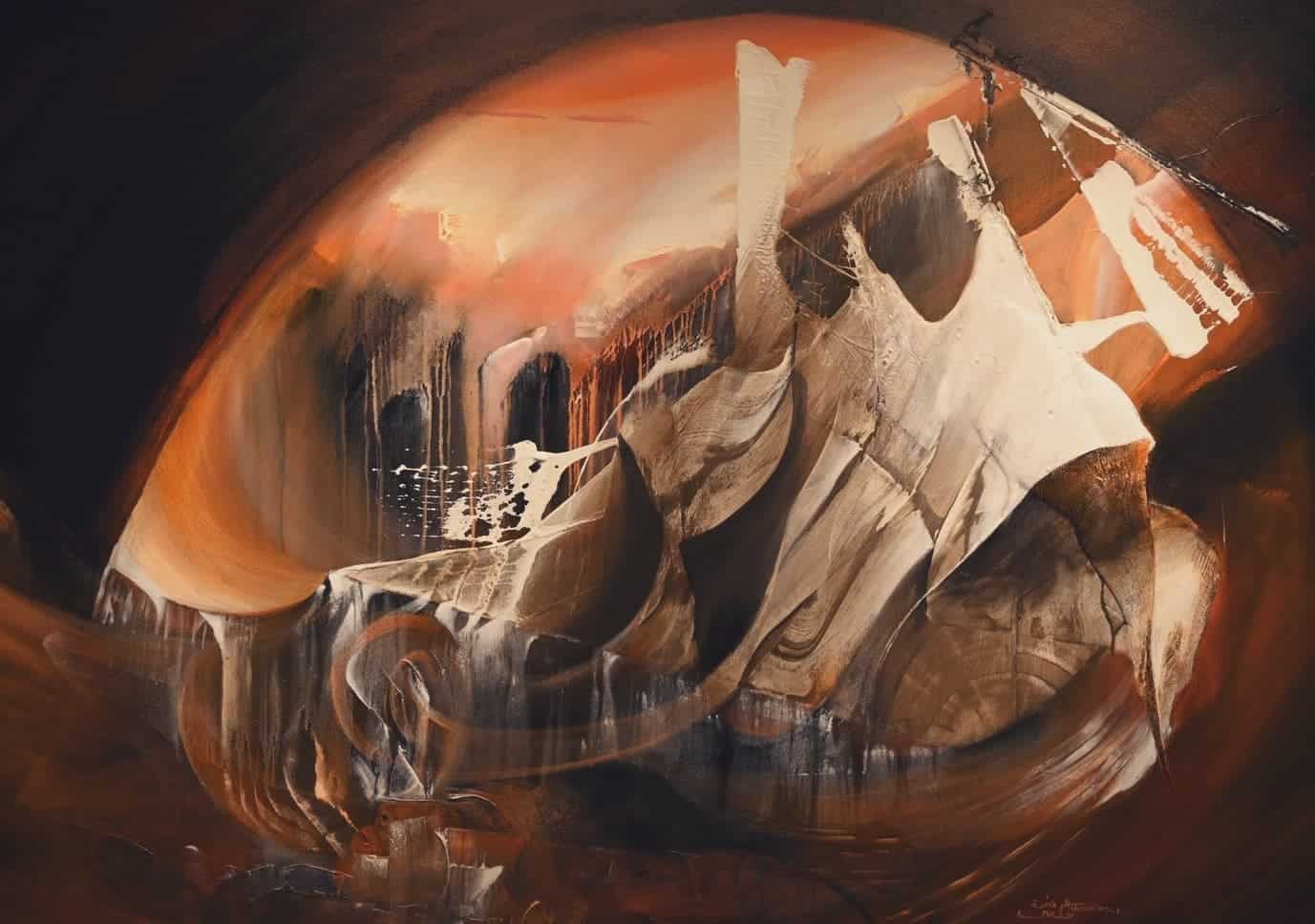 A Saudi artist expresses in her paintings the idea of color fission