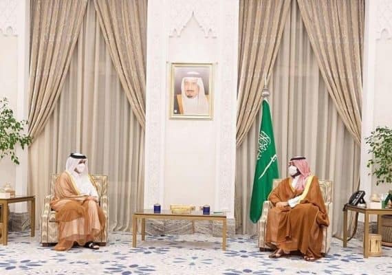 Saudi Crown Prince discusses with Qatari Foreign Minister bilateral relations