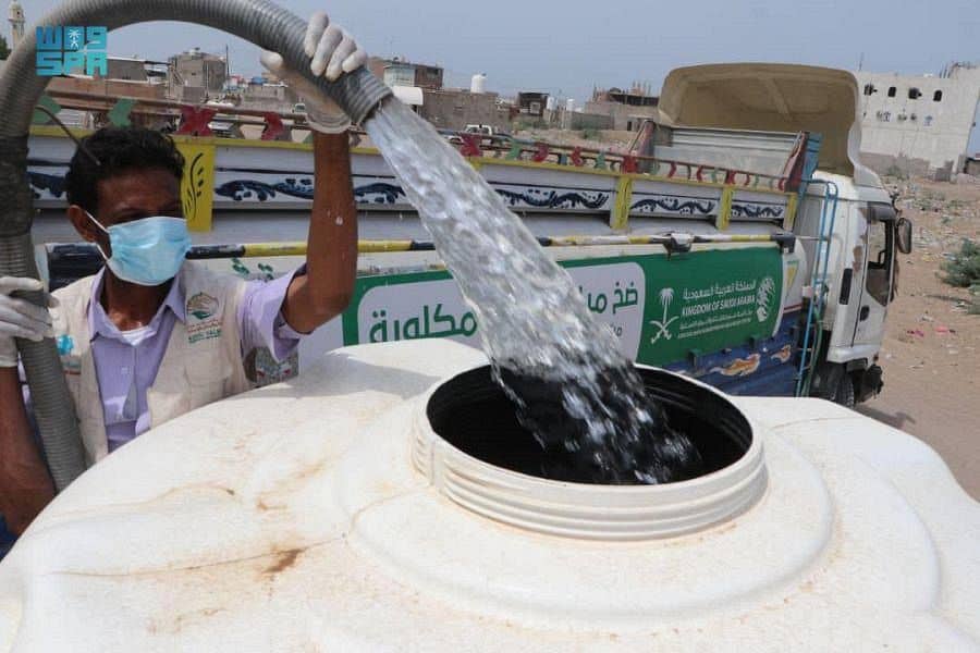 KSrelief Continues Implementing Water Supply and Environmental Sanitation Project in Hodeidah, Yemen