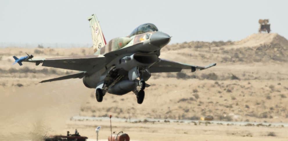 Israeli warplanes launch a series of raids on sites in Gaza Strip