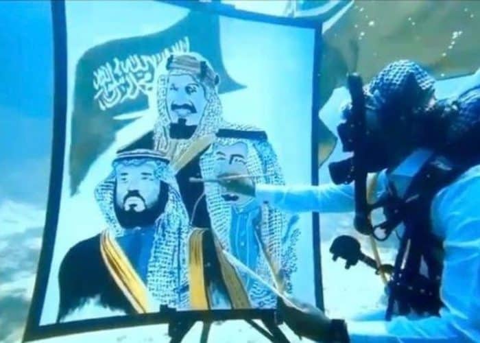 Saudi National Day Underwater