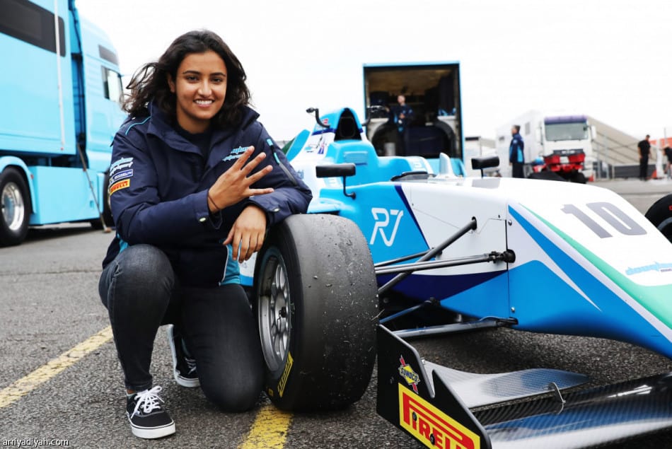 Rima Juffali prepares for the final round of the Formula 3 race