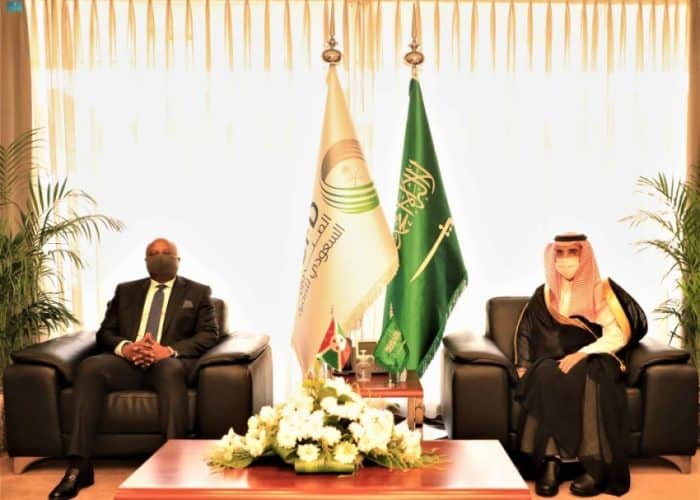 Saudi Fund for Development CEO discusses with Shinjiro the projects in Burundi
