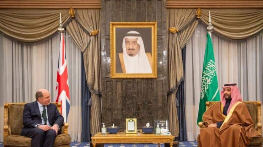 Saudi Crown Prince & UK Defense Minister discuss areas of cooperation