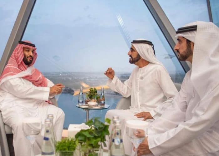 Saudi Crown Prince discusses strengthening Gulf cooperation with Mohammed bin Rashid