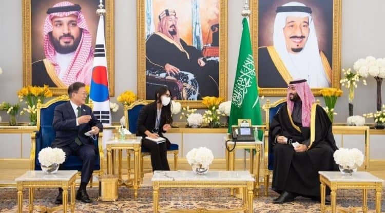 Saudi Crown Prince receives South Korean President Moon Jae in Riyadh