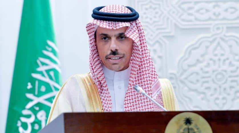 Saudi FM Discusses Developments in Gaza with UK Counterpart