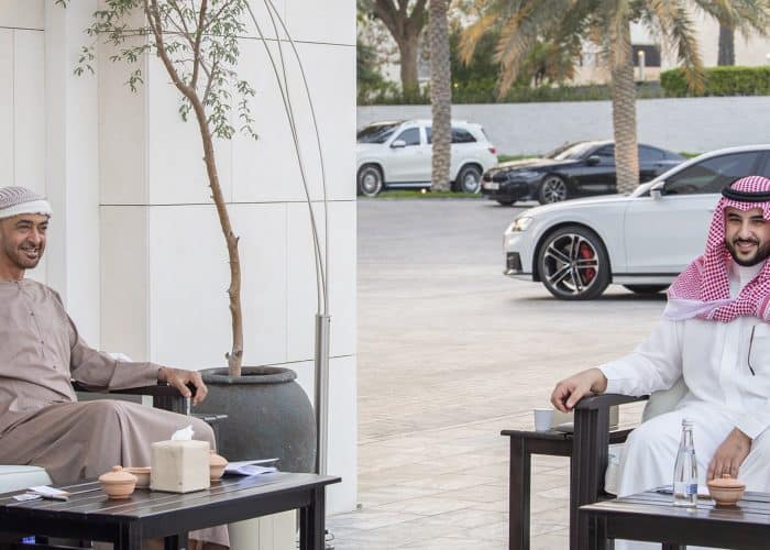 Saudi Deputy Defense Minister Meets with Abu Dhabi's Crown Prince