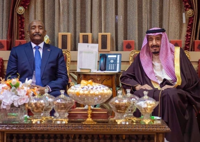 King Salman meets Sudan's army chief
