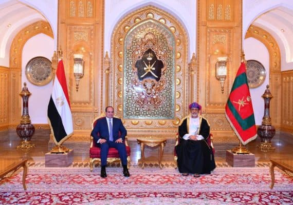President El-Sisi Meets Oman's Sultan, exchanges views on bilateral relations
