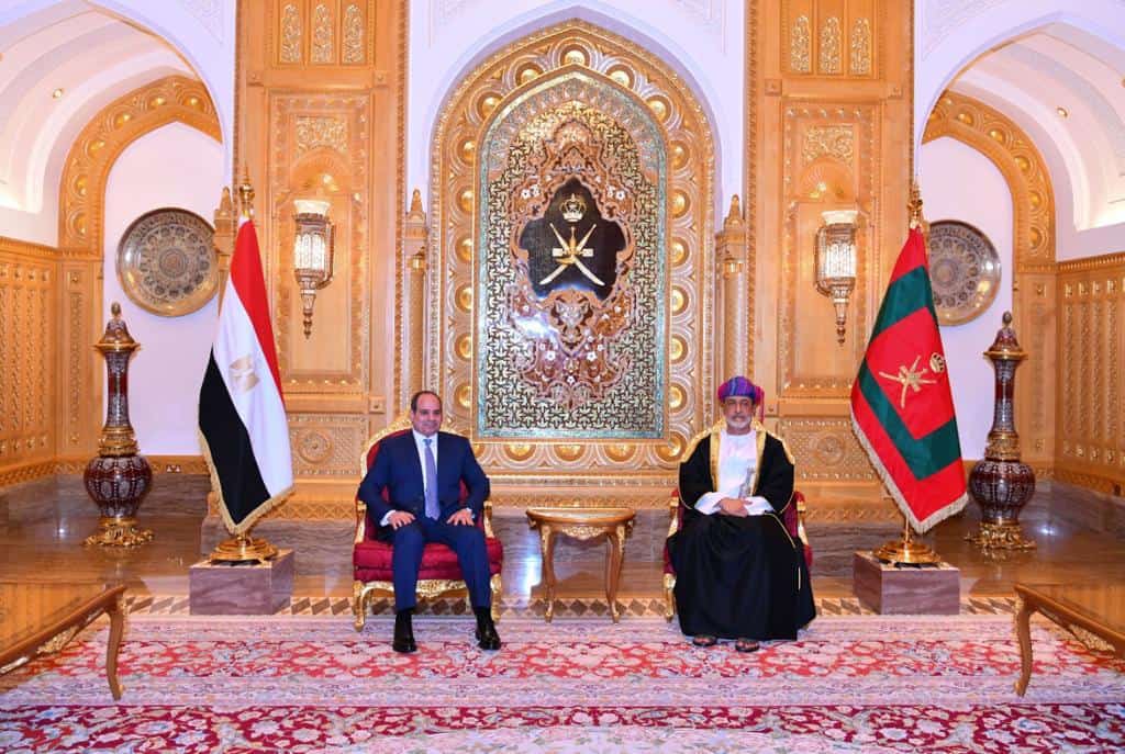 President El-Sisi Meets Oman's Sultan, exchanges views on bilateral relations