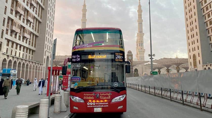 Saudi Arabia uses electric buses to transport passengers at Madinah Airport