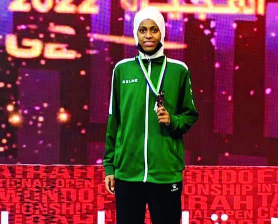 Saudi taekwondo player Donia Abu Talib ... A Role Model for youngsters