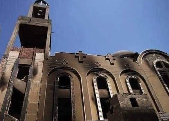 41 people die due to a massive fire in a church in Egypt