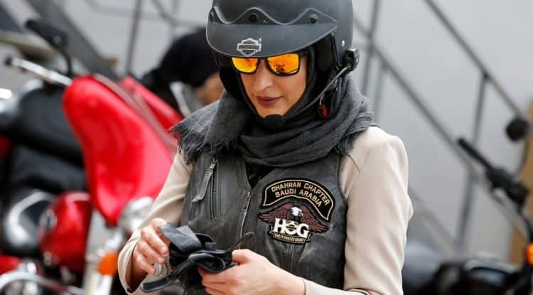 Saudi Women on Motorcycles' training for 1st time in KSA history