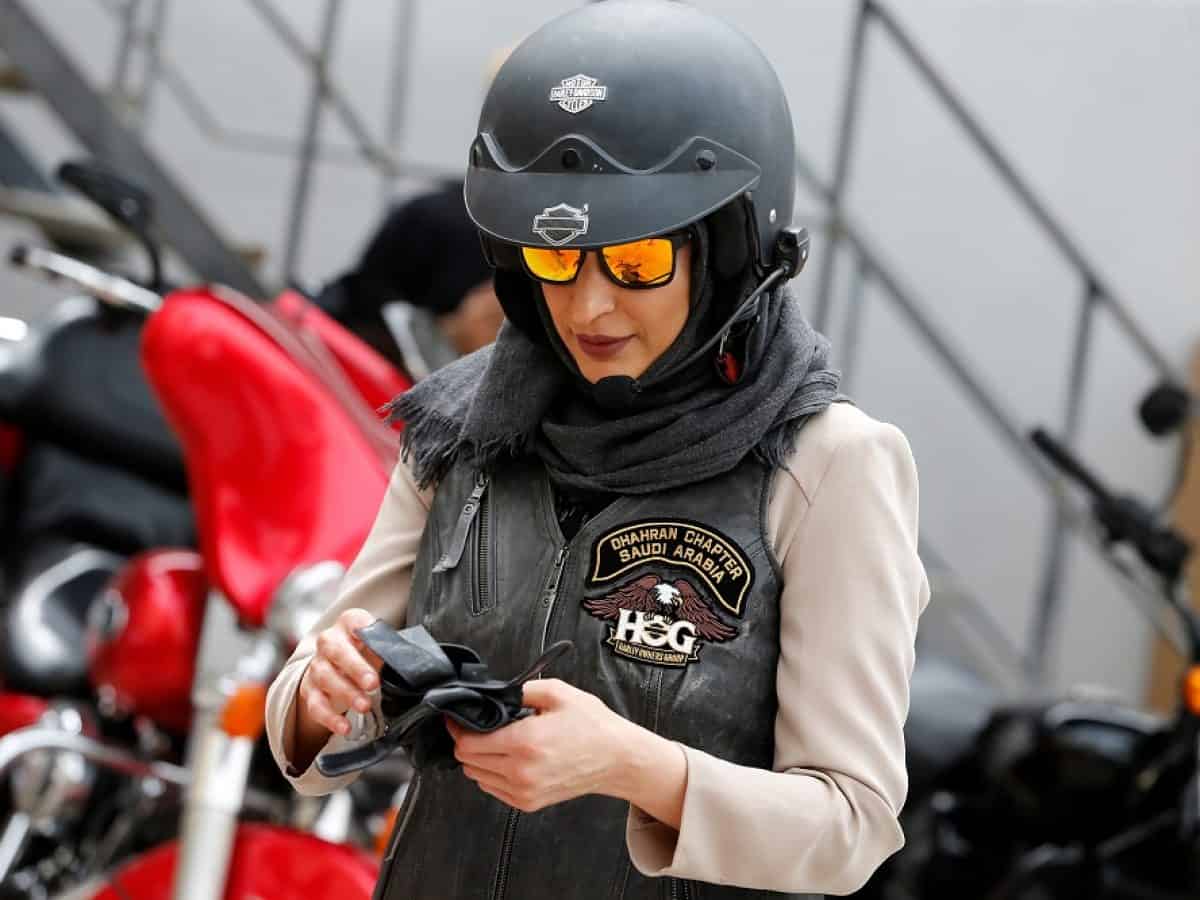 Saudi Women on Motorcycles' training for 1st time in KSA history