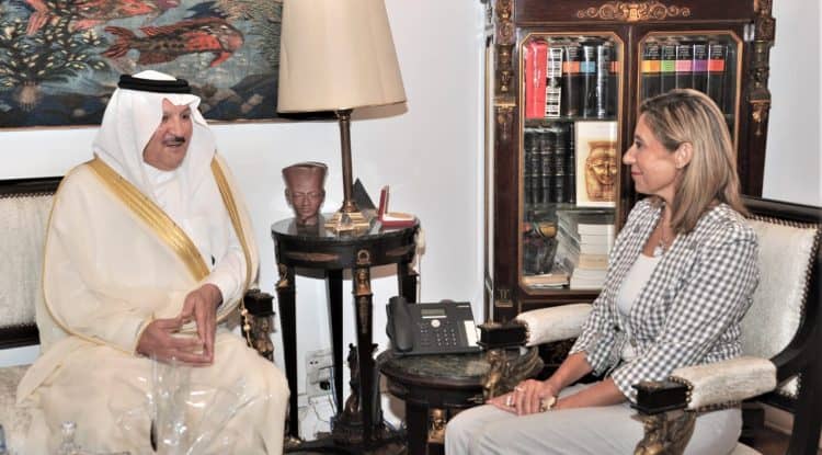 Saudi Ambassador in Cairo meets Egyptian Minister of Culture