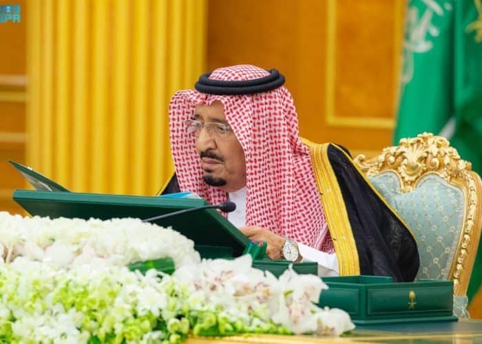 King Salman chairs Cabinet meeting inside Al-Yamamah Palace