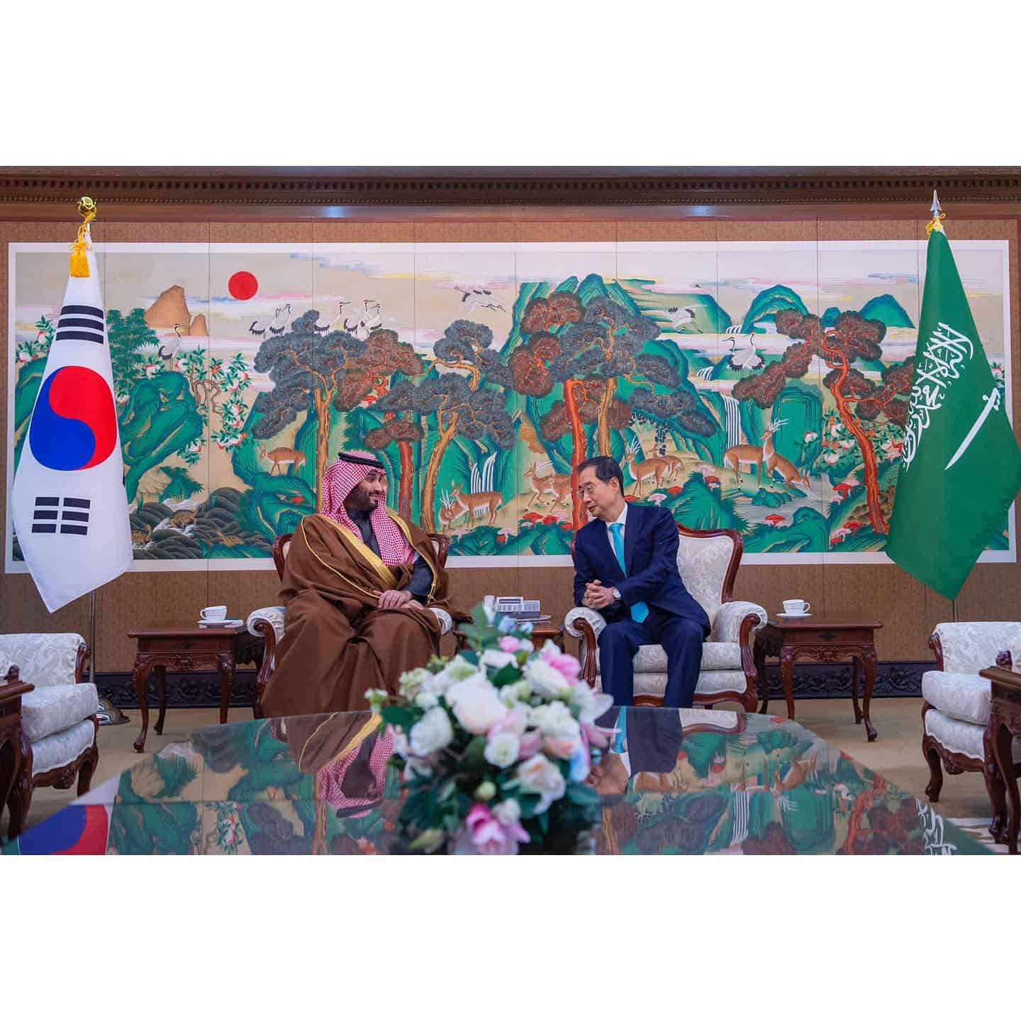 Saudi Crown Prince is in South Korea on an official visit to discuss bilateral cooperation