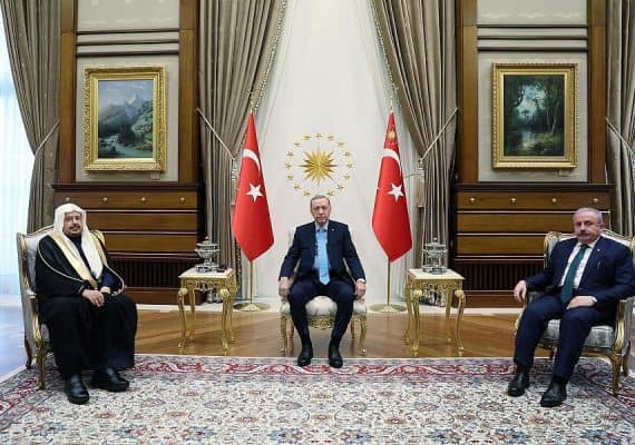 Turkish President Erdogan receives speaker of Saudi Arabia’s Shoura Council