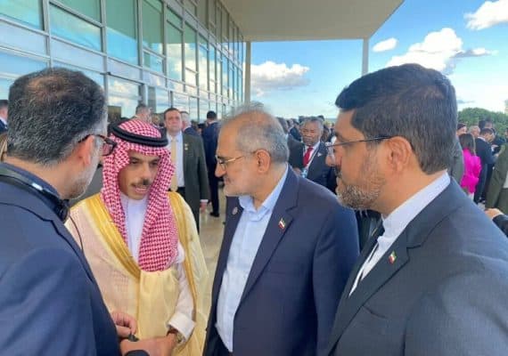 Iranian VP, Saudi FM hold talks in Brazil