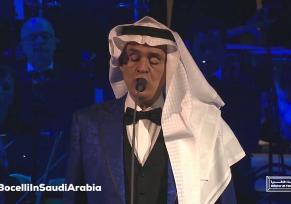 Andrea Bocelli returns to Al-Ula with a huge party