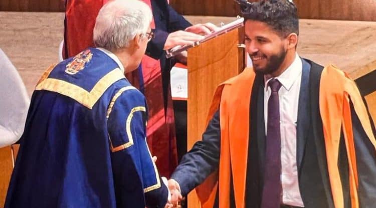 Saudi Ibrahim Al-Harbi receives 1st honors degree in forensic medical sciences from King’s College