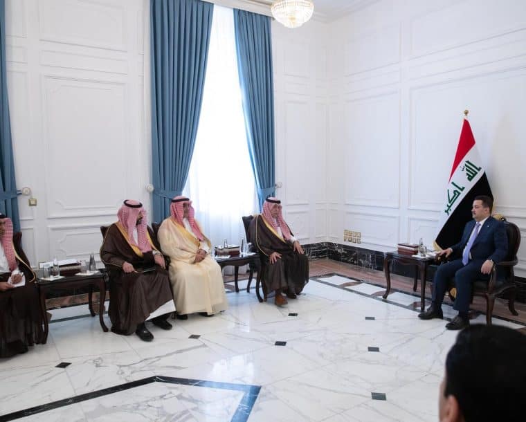 Saudi Trade Minister Dr Majid Bin Abdullah Al-Qasabi meets with Iraqi prime minister Al-Sudani, senior officials