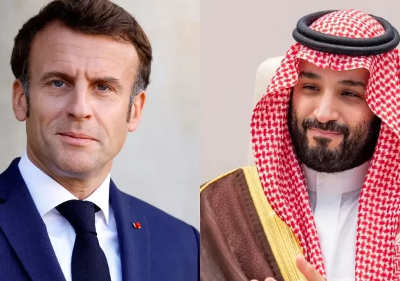 Saudi Crown Prince receives a phone call from the French President