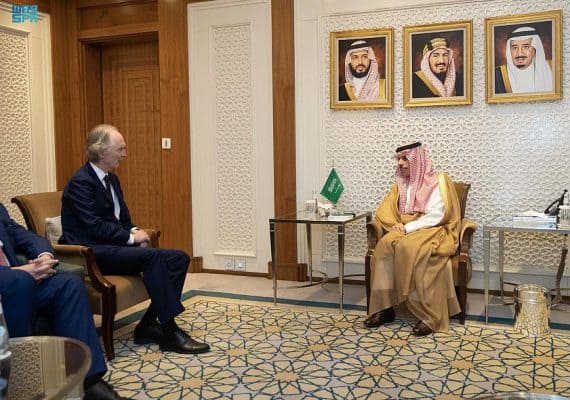 Saudi FM discusses with Pedersen the latest developments in Syria