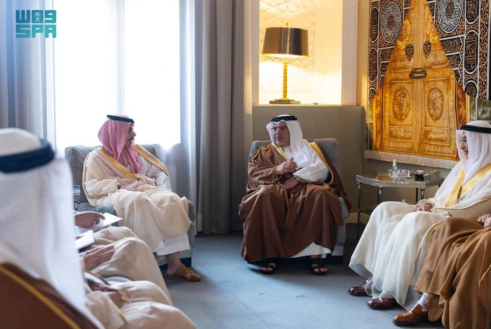 Bahraini Crown Prince Receives Saudi Foreign Minister