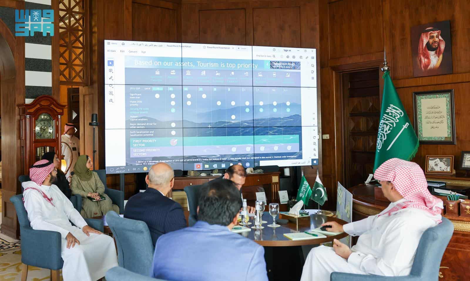 Governor of Asir Region Receives Pakistani Ambassador to Saudi Arabia