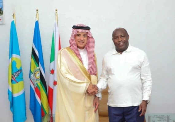Burundi’s President welcomes the Saudi Minister of State for Foreign Affairs