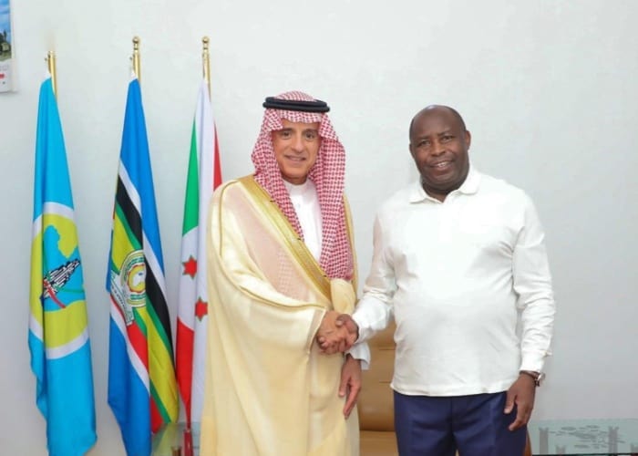 Burundi’s President welcomes the Saudi Minister of State for Foreign Affairs