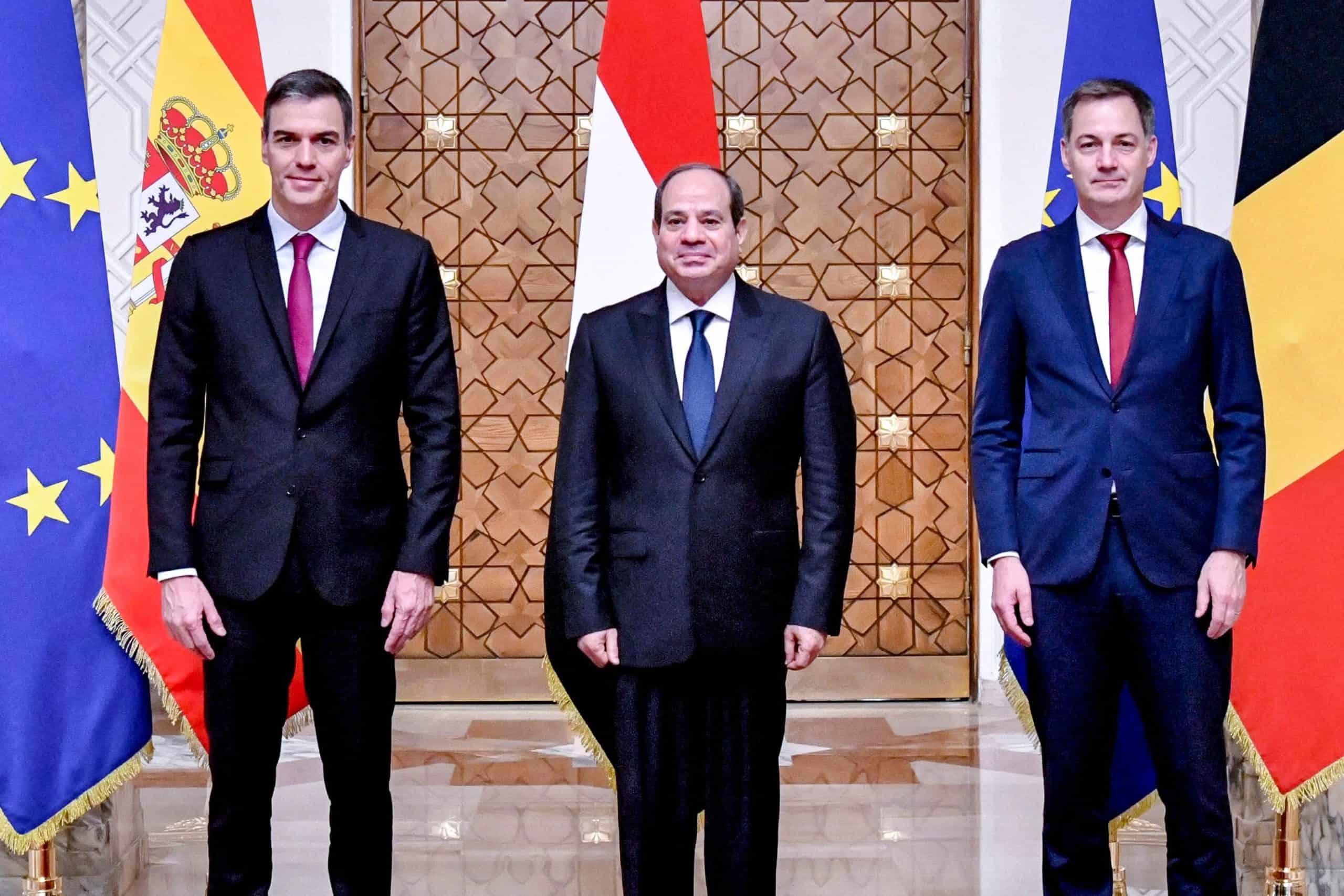 Israel-Hamas hostage deal: PMs of Belgium, Spain , Egypt's President Hold Press Conference