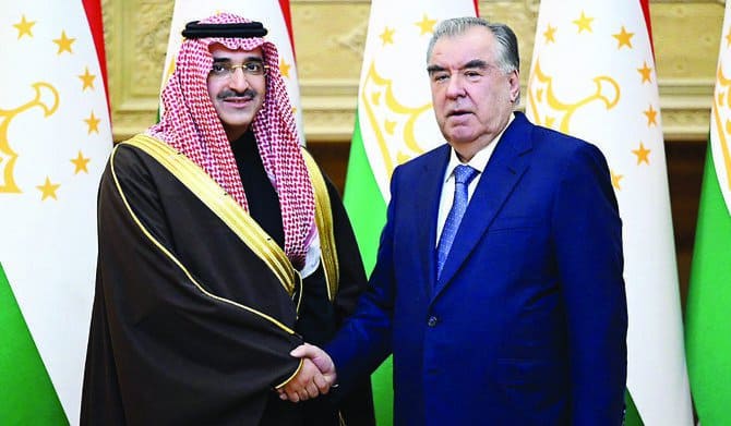 Saudi Development Fund Chief Meets with Tajikistan President in Dunshanbe