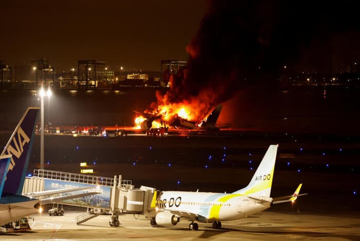 Collision of Two Aircraft at Japanese Airport