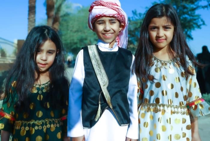 Diriyah Citizens Embrace Heritage Attire Celebrating Saudi Arabia's Foundation Day