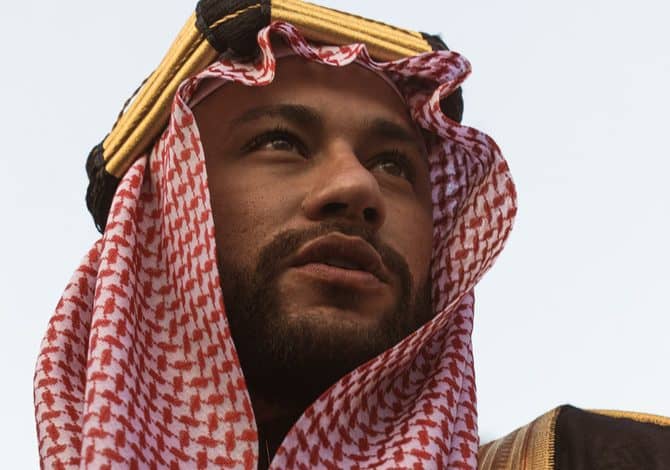 Neymar Celebrates Saudi Founding Day in Traditional Attire