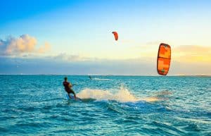 Kitesurfing with Super Kite 