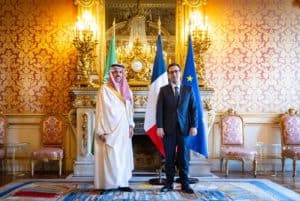Saudi FM Meets French Counterpart to Discuss Bilateral Relations and Gaza War