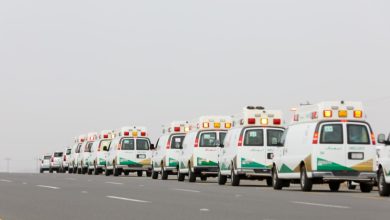 Saudi Health Ministry Convoy Transfers Hospitalized Pilgrims to Holy Sites