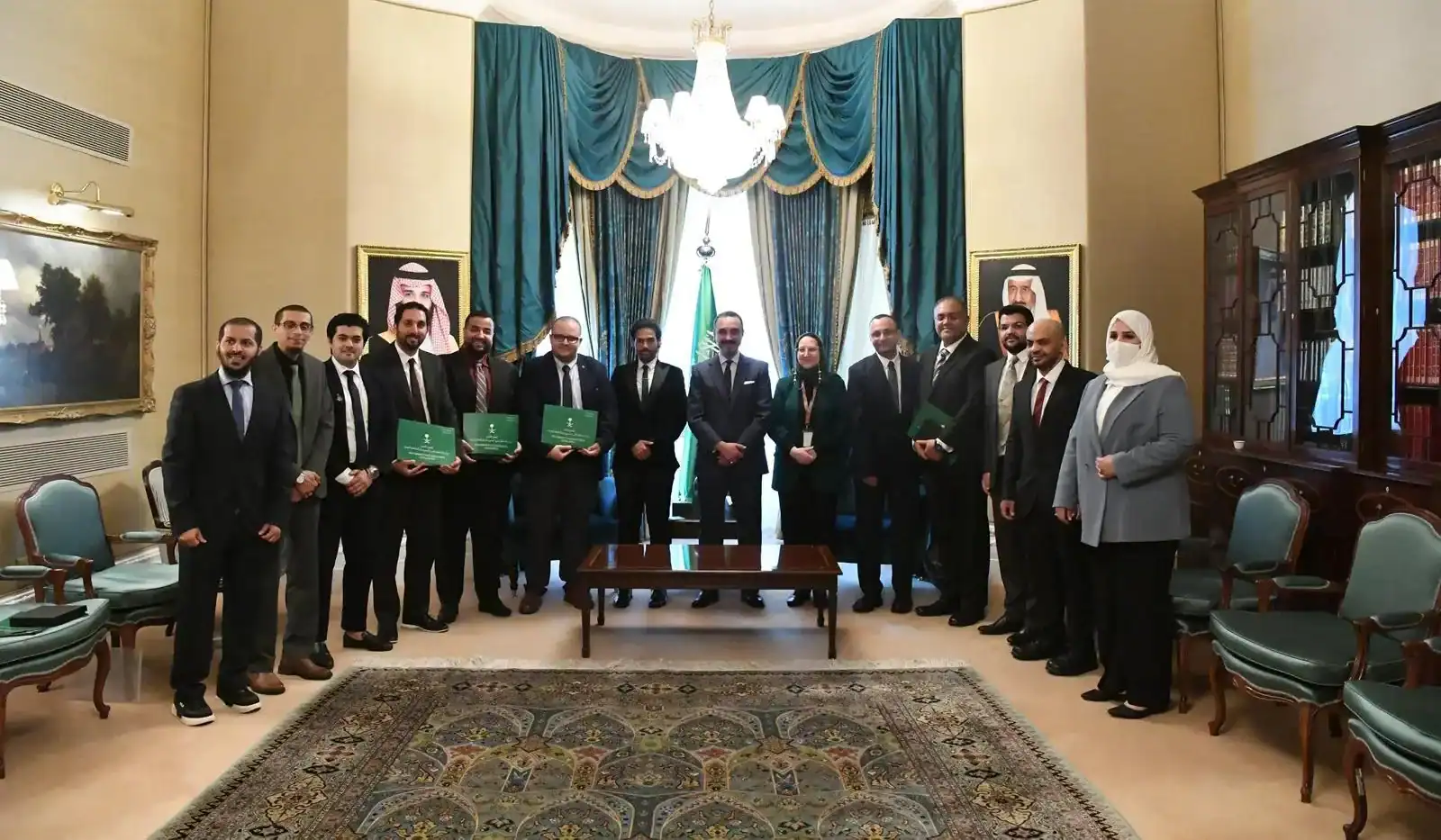 Saudi Ambassador to UK Meets with Cultural Attaché