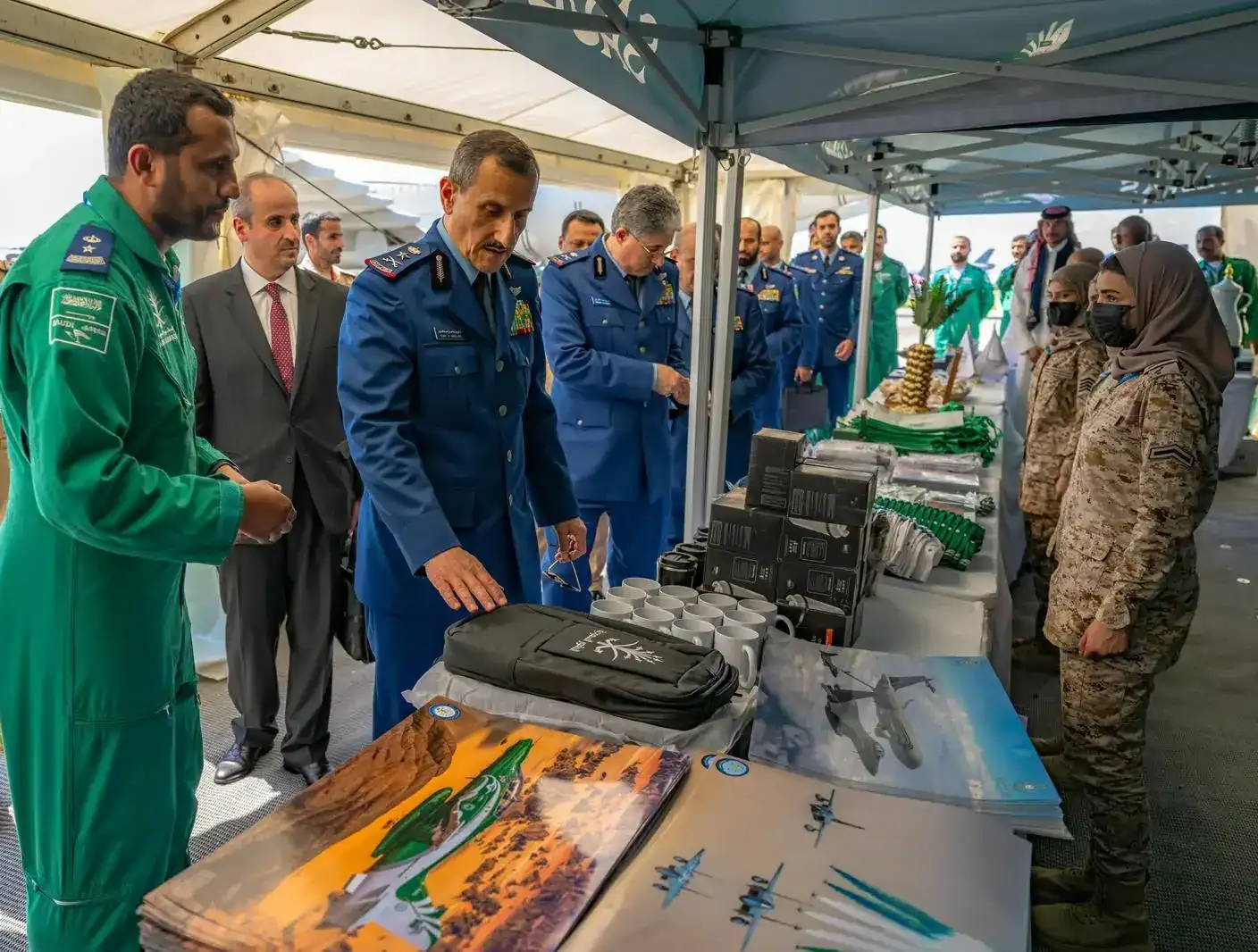 Royal Saudi Air Forces Commander Takes Part In RIAT 2024 Opening In The 
