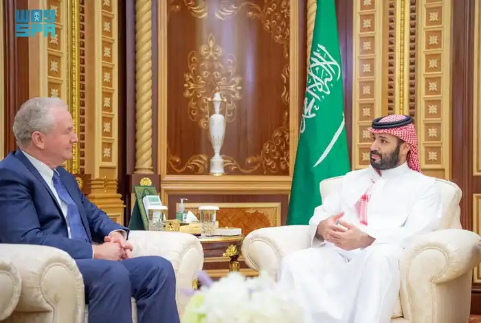 Saudi Crown Prince Receives US Senator Van Hollen in Jeddah